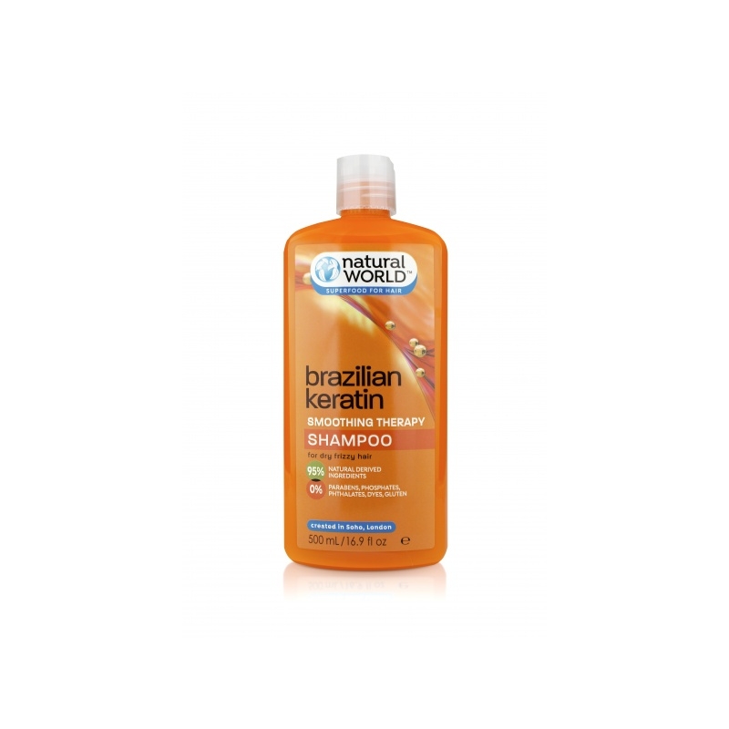 Natural World Brazilian Smoothing Therapy Shampoo 500ml @ Kosmeetikakaubamaja