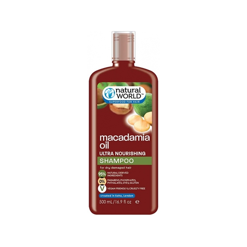 Natural World Macadamia Ultra Shampoo 500ml @