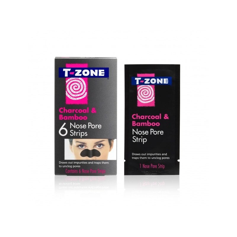 TZone Nose Pore Strips Charcoal and Bamboo 6pc