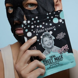 Petite Maison Facial Sheet Mask Purifying Black Charcoal 25ml 