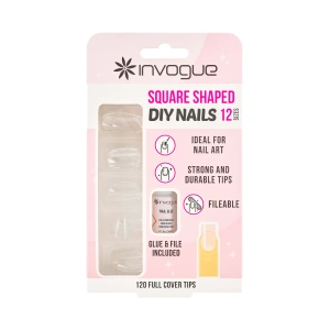 Invogue DIY Square Nails - Pack of 120