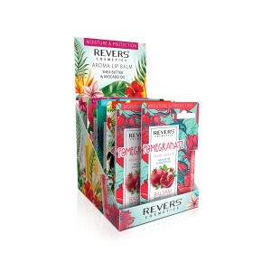 Revers Cosmetics Lip Balm Aroma 12 x 4g Display