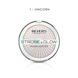 Revers Cosmetics Face Highlighter Strobe & Glow 01 UNICORN, 8g