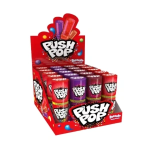 Bazooka Push Pop Cola & Strawberry & Blackcurrant 15g 