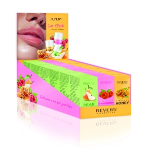 Revers Cosmetics Lip Mask HONEY, PEAR, RASPBERRY 15g MIX 18 pcs
