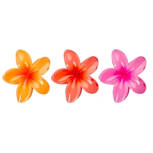 Brushworks Bright Flower Claw Clips - 3 Pack