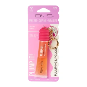 BYS Plumping Lipgloss & Wearable Keyring Peach