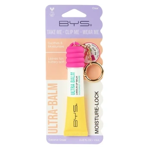 BYS Lip Balm Ultra W Lanolin & Wearable Keyring Coconut Craze