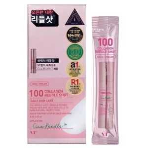 VT Cosmetics Cica X Hyalon Collagen Reedle Shot 100 2ml x 10pcs