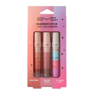 BYS 4 IN 1 Shimmer Stick Eye  Crayon 3pc Gift Set