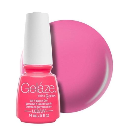 China Glaze Gelaze Gel  Shocking Pink 9,76ml
