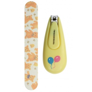 Tweezerman Baby Nail Clipper with Bear Files Детский маникюрный комплект щипчики и пилочка