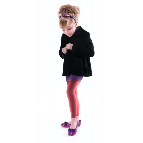 Marilyn Lasten leggingsit SUZAN SHINE 100 den vaaleanpunainen 98/122