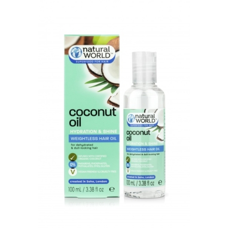 Natural World Coconut Milk Oil hiusöljy 100ml