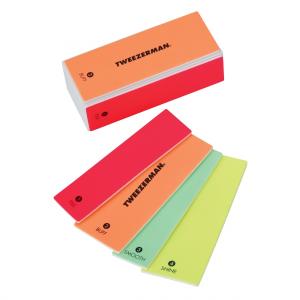 Tweezerman File Smooth Buff and Shine Block Neons Полировочный блок для ногтей Neon 4в1