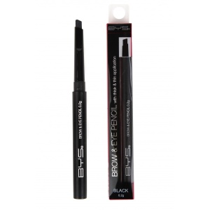 BYS Карандаш для глаз и бровей Auto Brow and Eye Pencil Black