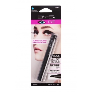 BYS Лайнер для глаз Liquid Eyeliner Pen Jumbo Tin Black