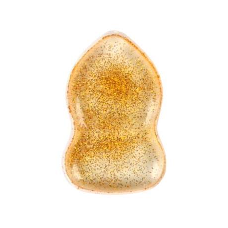 BYS Спонж для макияжа Silicone Blending Eskimo Clear with Gold Glitter