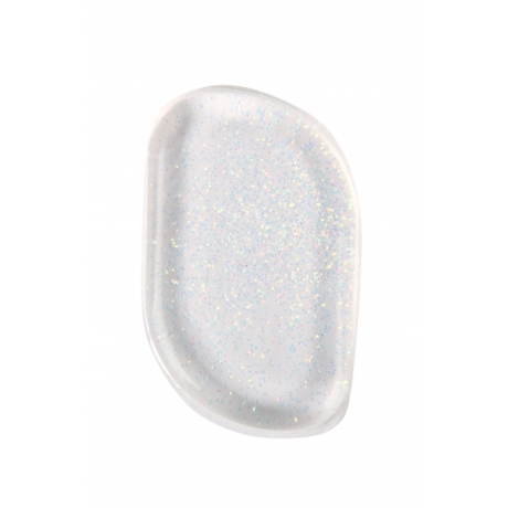 BYS Silicone Blending Sponge Clear with AB Glitter