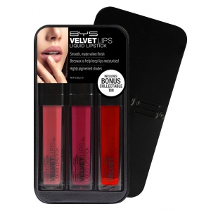 BYS Velvet Lips Trio In Tin  Berries