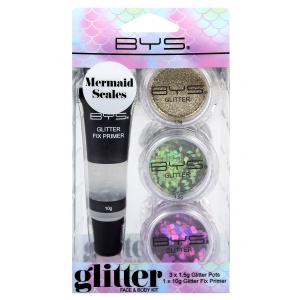 BYS Glitter Face and Body Kit MERMAID SCALES