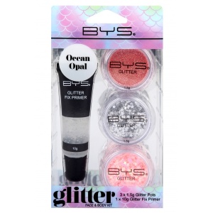 BYS Glitter Face and Body Kit OCEAN OPAL