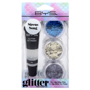 BYS Glitter näole ja kehale SIRENS SONG 3tk