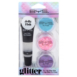 BYS Glitter näole ja kehale JELLY FISH 3tk