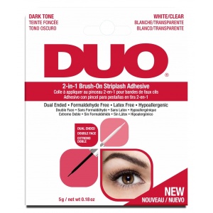 Ardell DUO 2-in-1 Brush-On Striplash Adhesive Dark/White/Clear