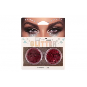 BYS Loose Glitter 2 Pack FUCHSIA