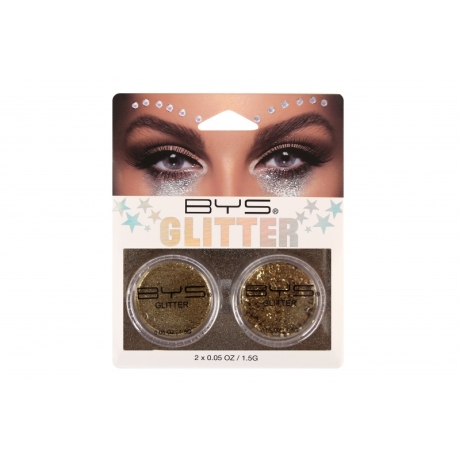 BYS Loose Glitter 2 Pack GOLD