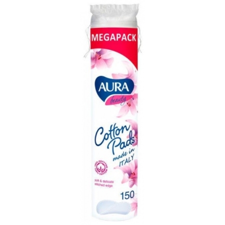 AURA Beauty Cotton pads 150pc