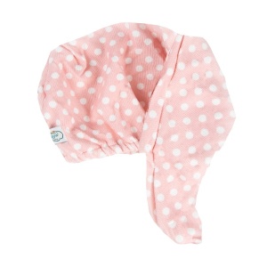 The Vintage Cosmetic Company Hair Turban Pink Polka Dot