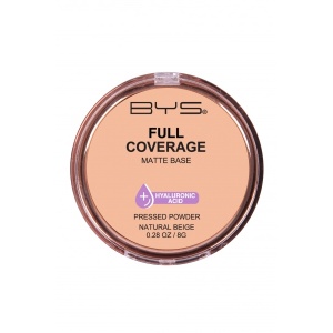 BYS Pressed Powder Full Coverage Natural Beige