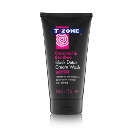 TZone Detox Cream Wash Charcoal and Bamboo 150ml