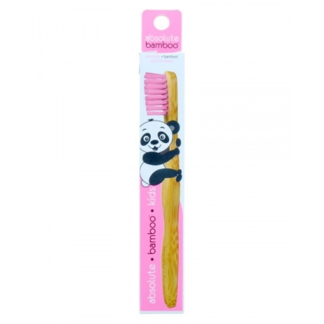 Absolute Bamboo Kids pink​ Бамбуковая зубная щетка для детей розовая
