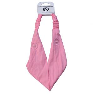 BYS Повязка на голову с пуговицами для маски Ear Saver With Buttons Pink