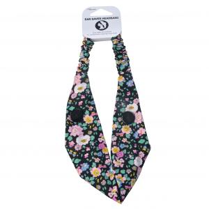 BYS Headband Ear Saver With Buttons Flowers