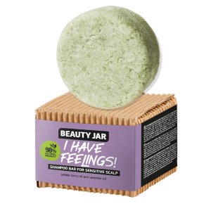 Beauty Jar Shampoo bar for sensitive scalp I Have Feelings! tahke šampoon 65g