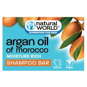 Natural World Твердый шампунь Argan Oil of Morocco Shampoo Bar 100г