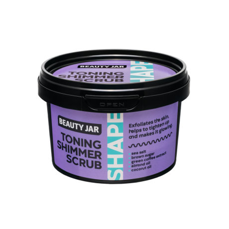 Beauty Jar Shaping Toning Shimmer Scrub Мерцающий скраб для упругости кожи 360г