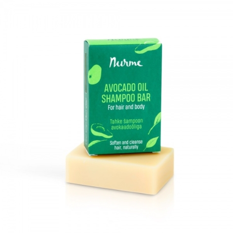 Nurme Avocado Oil Shampoo Bar for all hair types 100g 