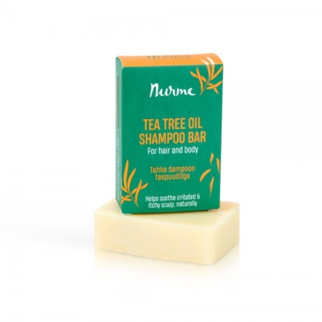Nurme Tea Tree Oil Shampoo Bar for itchy sculp 100g 