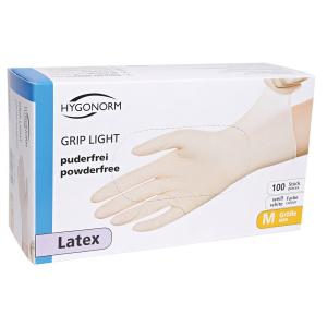 Latex gloves Grip Light powder-free 100pcs S