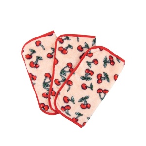 The Vintage Cosmetic Company Тканевые салфетки для снятия макияжа Cherry 3шт