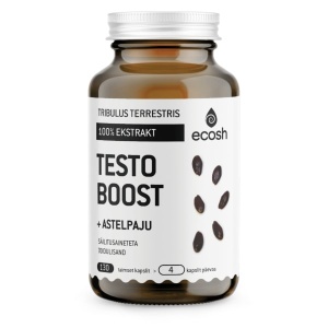 Ecosh Testoboost Tribulus  ja tyrni 130 kapselia