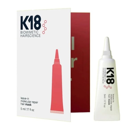 K18 Leave In Molecular Repair Hair Mask pähejäetav molekulaarne mask 5ml