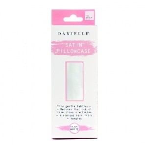 Danielle White Satin Pillowcase
