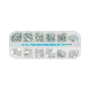 BYS Face Body and Nail Decal Kit Prismatic Crystal