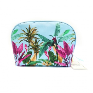 Danielle Botanical Palm Blue Oyster Bag Large 23x23x17cm